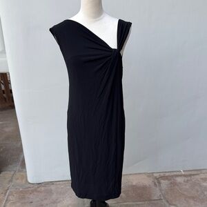 Elegant Black Sleeveless Dress Linda Baday